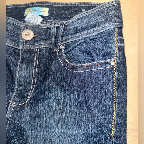 Z. Cavaricci 32” Dark Wash Denim Bootcut Jeans Size 8. - Picture 14 of 17